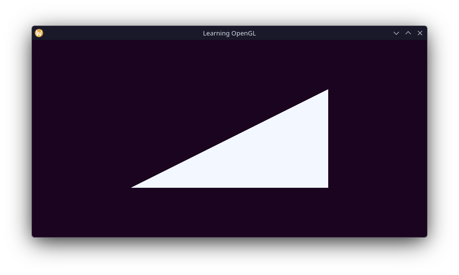 Right triangle for our rectangle